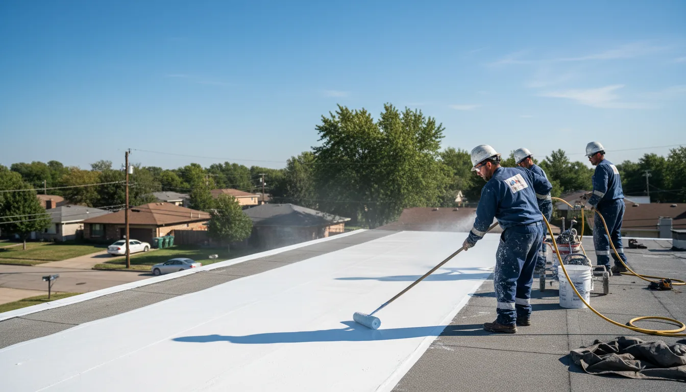 Commercial roof coating in South Easton, MA near me